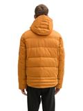 Pufferjacke mit abnehmbarer Kapuze peanut butter brown