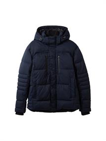 Pufferjacke mit abnehmbarer Kapuze sky captain blue