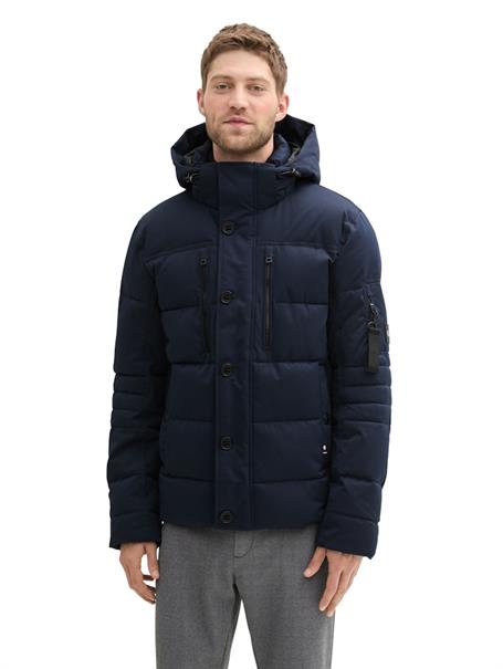 Pufferjacke mit abnehmbarer Kapuze sky captain blue