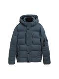 Pufferjacke mit abnehmbarer Kapuze stormy blue