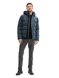Pufferjacke mit abnehmbarer Kapuze stormy blue