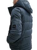 Pufferjacke mit abnehmbarer Kapuze stormy blue