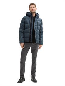 Pufferjacke mit abnehmbarer Kapuze stormy blue