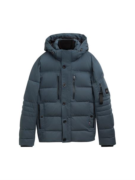 Pufferjacke mit abnehmbarer Kapuze stormy blue