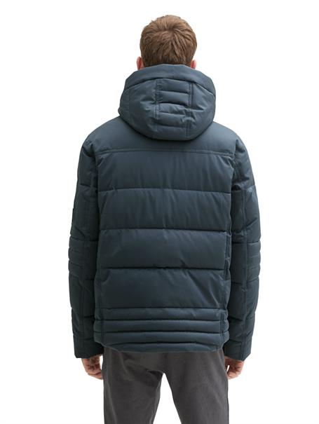 Pufferjacke mit abnehmbarer Kapuze stormy blue