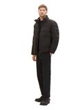 Pufferjacke mit versteckter Kapuze black