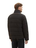 Pufferjacke mit versteckter Kapuze black