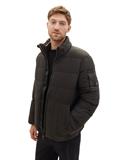 Pufferjacke mit versteckter Kapuze black