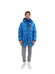 Puffermantel mit Kapuze - REPREVE Our Ocean hockey blue