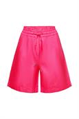 Pull-on-Shorts aus Leinen-Baumwoll-Mix pink fuchsia