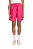 Pull-on-Shorts aus Leinen-Baumwoll-Mix pink fuchsia