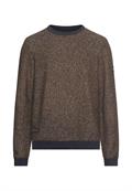 Pullover aus Baumwoll-Polyacryl-Mix mit strukturierten Oberflächen burned yellow