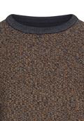 Pullover aus Baumwoll-Polyacryl-Mix mit strukturierten Oberflächen burned yellow