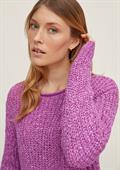 Pullover aus Bändchengarn pink