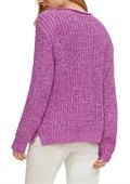 Pullover aus Bändchengarn pink