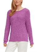Pullover aus Bändchengarn pink