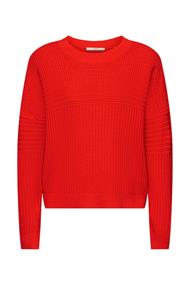 Pullover aus Grobstrick red