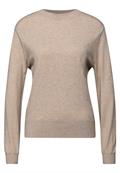 Pullover im Feinstrick buffed beige mel.