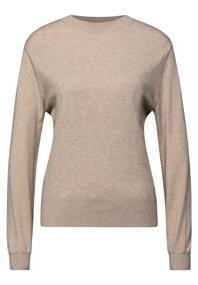 Pullover im Feinstrick buffed beige mel.