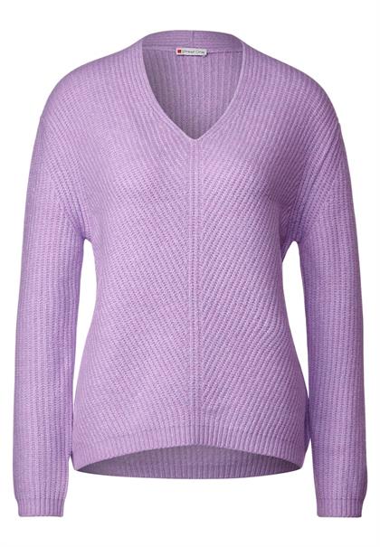 Pullover im Grobstrick soft pure lilac melange