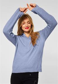 Pullover im Hoodie Style seaside blue melange