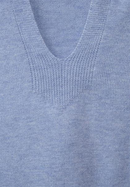Pullover im Hoodie Style seaside blue melange