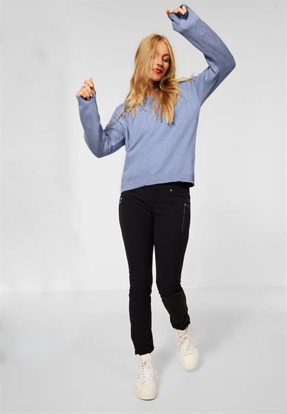 Pullover im Hoodie Style seaside blue melange
