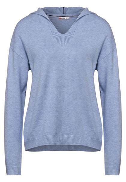 Pullover im Hoodie Style seaside blue melange