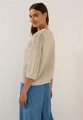 Pullover im Häkel-Optik pearl beige mel.