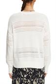 Pullover im Lochstrick off white