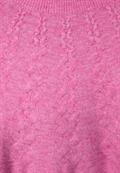Pullover im Zopfstrickmuster pink crush melange