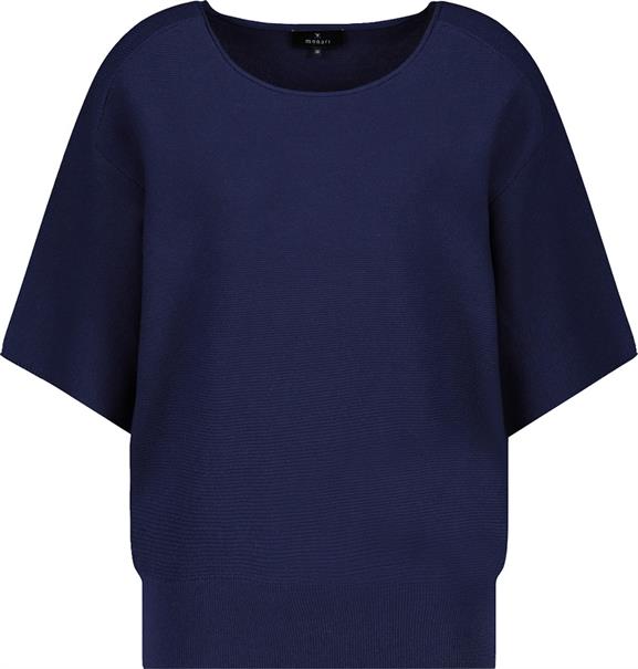 Pullover in Linksstrick navy blue