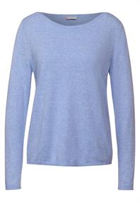 Pullover in Melangeoptik cozy blue melange