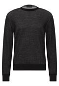 Pullover in Two Tone Optik black