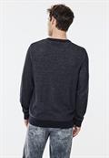 Pullover in Two Tone Optik nightfall blue