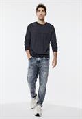 Pullover in Two Tone Optik nightfall blue