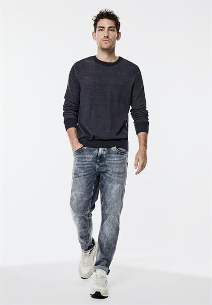 Pullover in Two Tone Optik nightfall blue