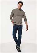 Pullover in Two Tone Optik timber brown melange
