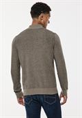 Pullover in Two Tone Optik timber brown melange