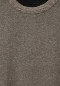 Pullover in Two Tone Optik timber brown melange