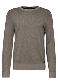 Pullover in Two Tone Optik timber brown melange