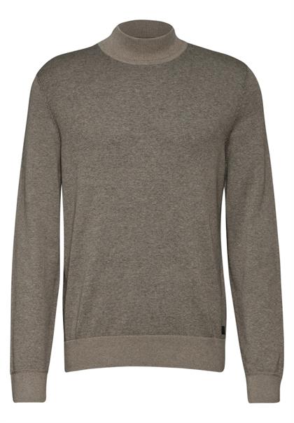 Pullover in Two Tone Optik timber brown melange