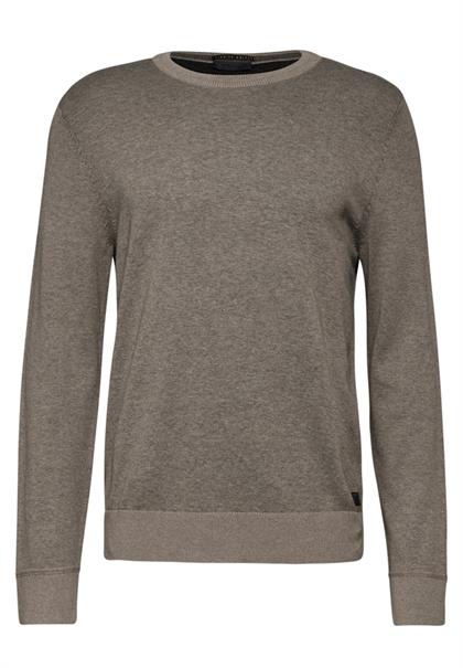 Pullover in Two Tone Optik timber brown melange