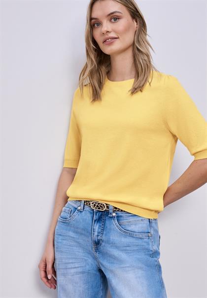 Pullover in Unifarbe bloom yellow