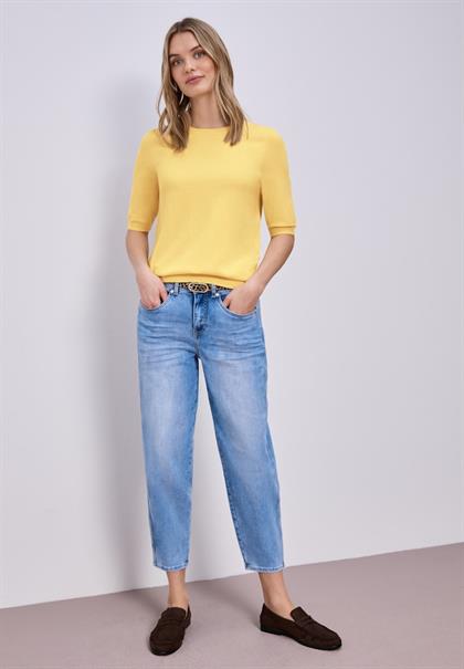 Pullover in Unifarbe bloom yellow