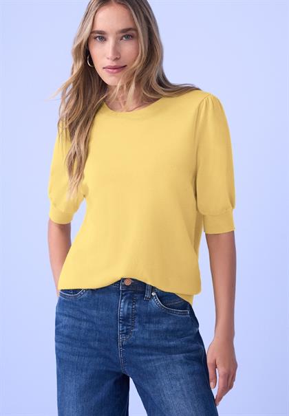 Pullover in Unifarbe bloom yellow