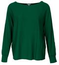 Pullover in Unifarbe grün