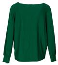Pullover in Unifarbe grün