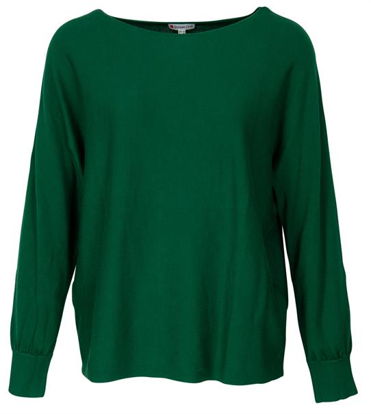 Pullover in Unifarbe grün
