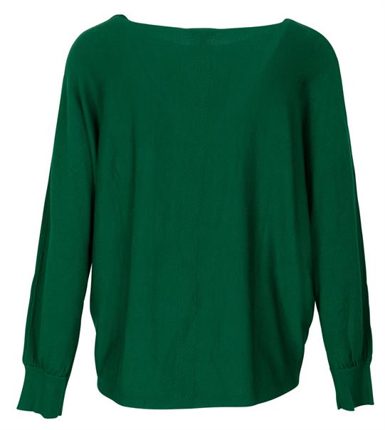 Pullover in Unifarbe grün